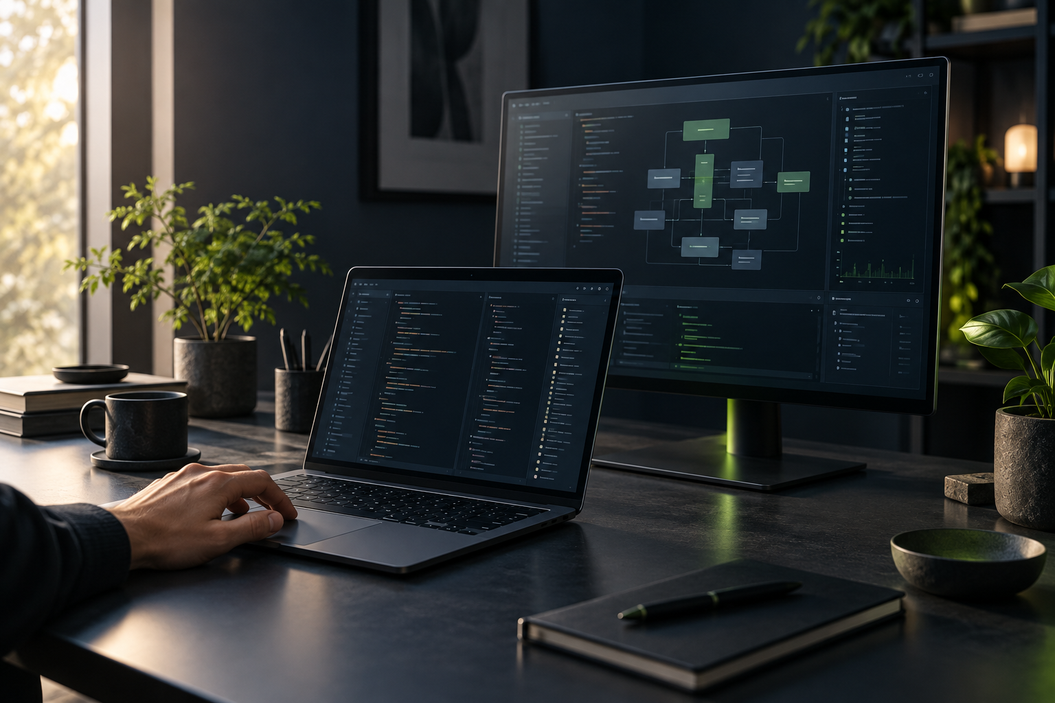 Illustrative software engineering workspace